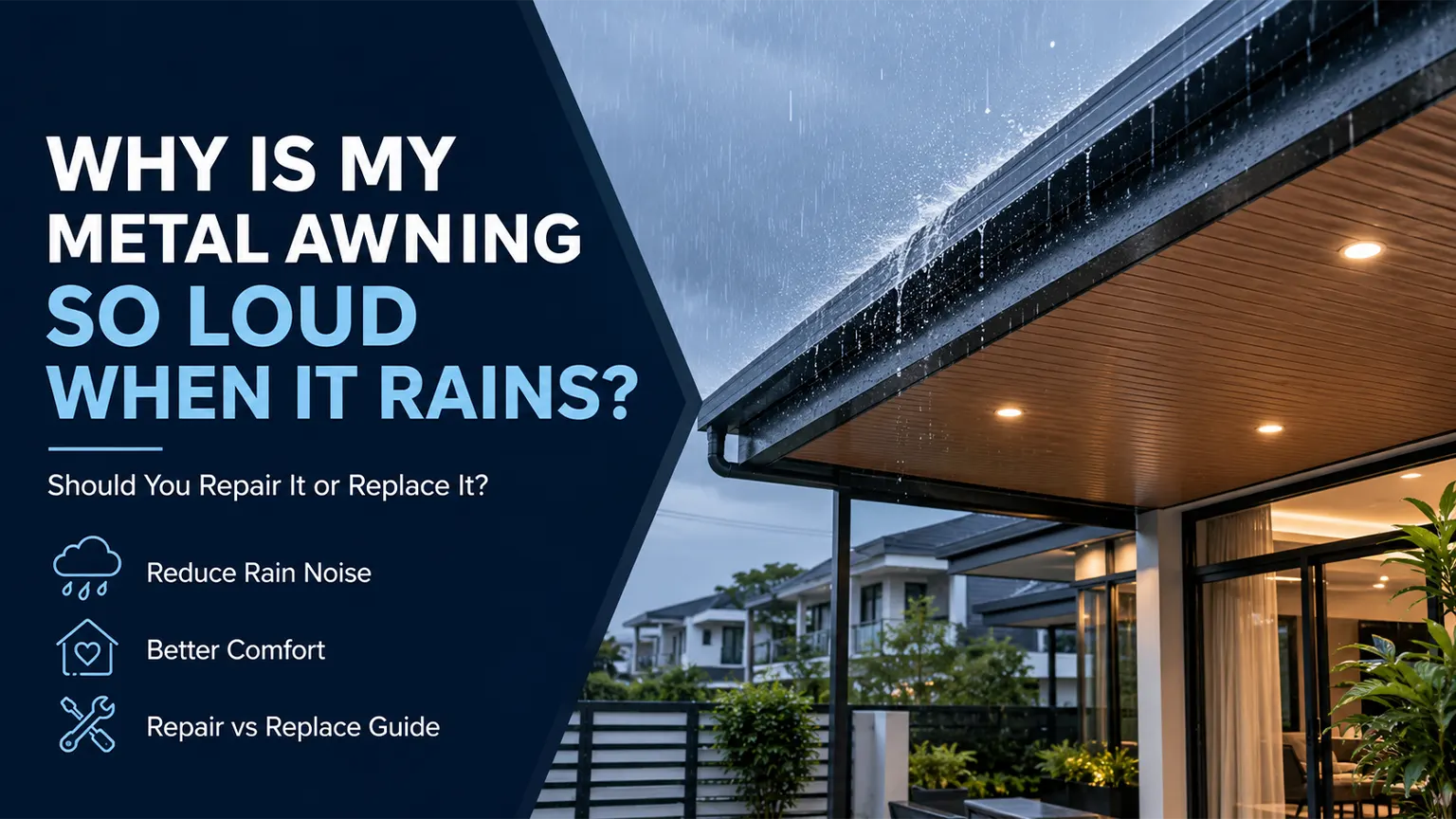 Why Is My Metal Awning So Loud When It Rains? Should I Repair or Replace It?
