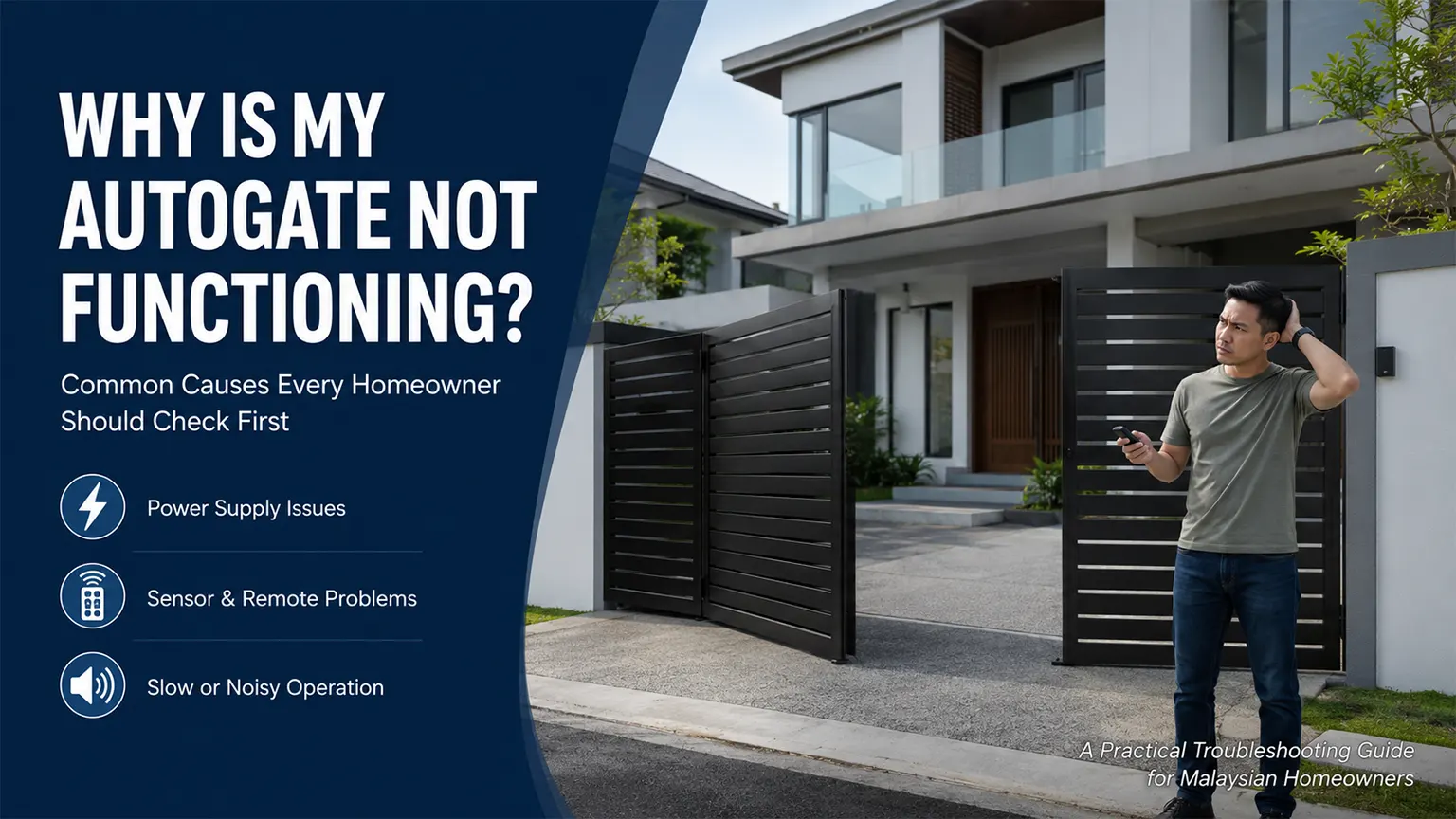 Why Is My Autogate Not Functioning? Common Causes and Simple Checks Every Homeowner Should Know