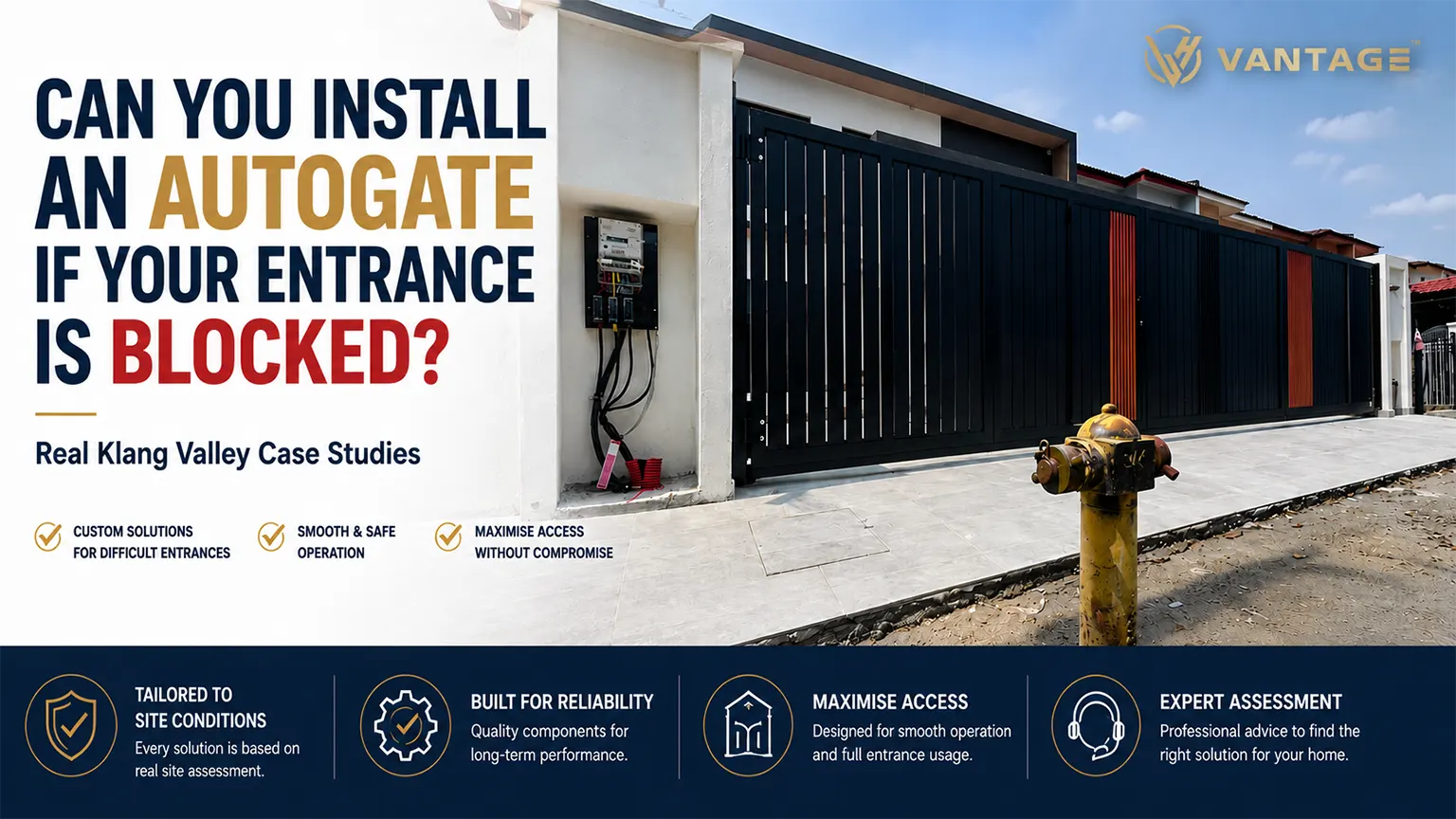 Can You Install an Autogate If Your Entrance Is Blocked? (A Real Case Study In Klang Valley)
