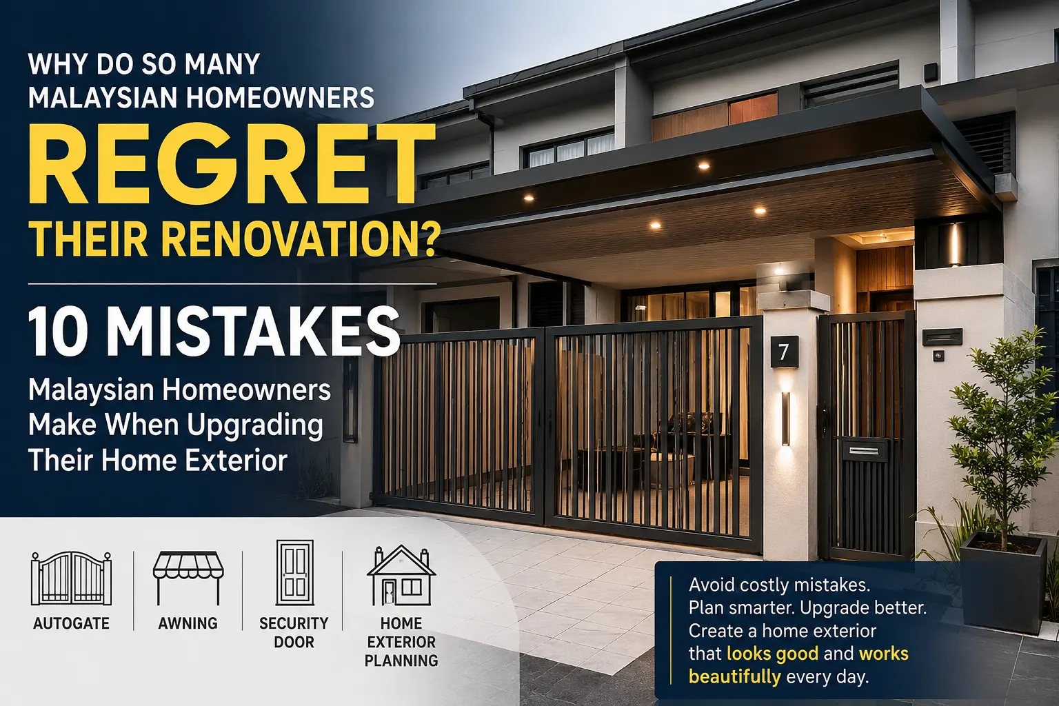 10 Common Home Renovation Mistakes in Malaysia (Avoid These Before Upgrading Your House Exterior)